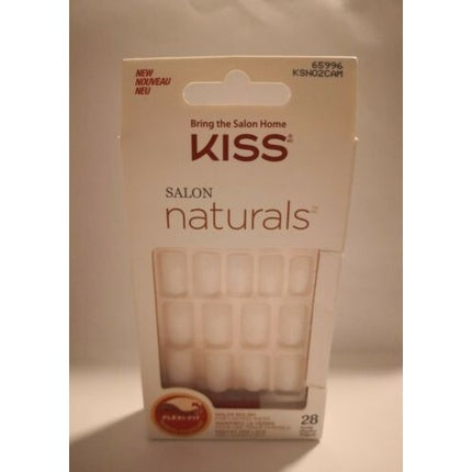 Unghii false KISS Salon Naturals, flexi-fit patentat, culoare naturală translucidă