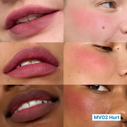 Blurry Pudding Pot Airbrushed Blush & Lip Buildable Pigment Long-Lasting MV02 Hurt (Roz Căpșuni), 68 g