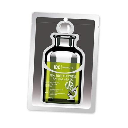 Mască facială tip folie, IDÉC Institute, Tea Tree +Peptide Facial Mask, 20g