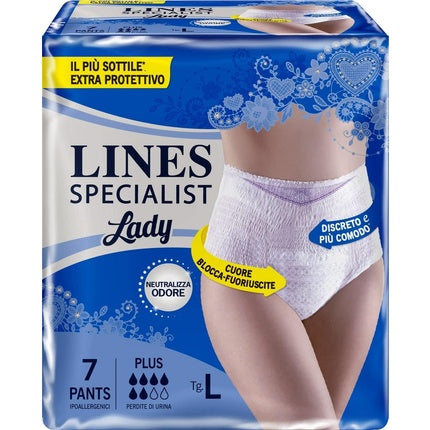 Pantaloni absorbanti pentru incontinenta, Lines Specialist Pants Lady, dimensiune L