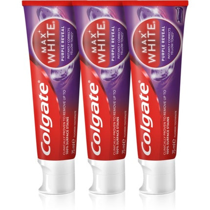 Pasta de dinți Colgate Max White Purple Trio, 75 ml