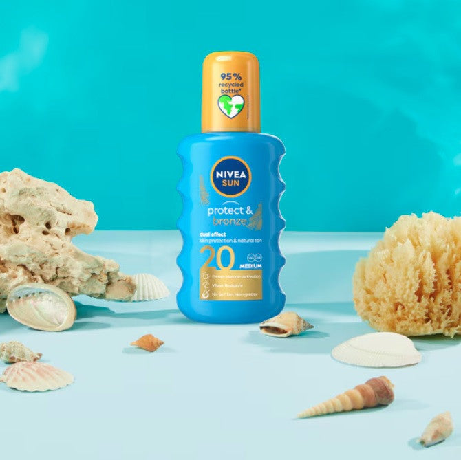 Nivea Sun Protect & Bronze, SPF 20 - spray cu protectie solara si bronzare – 200 ml