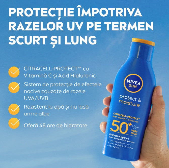 Nivea Sun Protect & Moisture cu SPF 50 - lotiune hidratanta – 200 ml