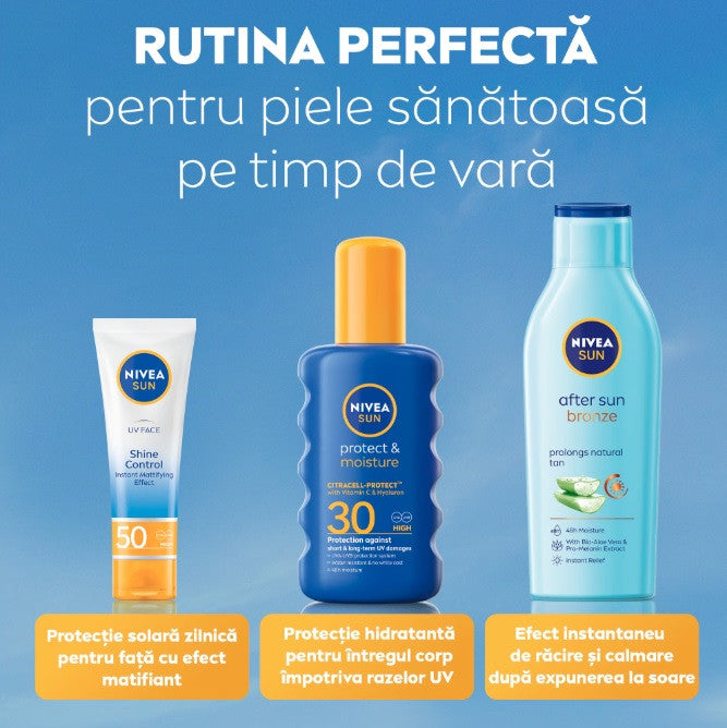 Nivea Sun Protect & Moisture - spray cu protectie solara, SPF 30 - 200 ml