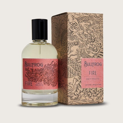 Bullfrog Eau de Toilette Elements Fire, 100ml, flacon sticlă cu etichetă roșie