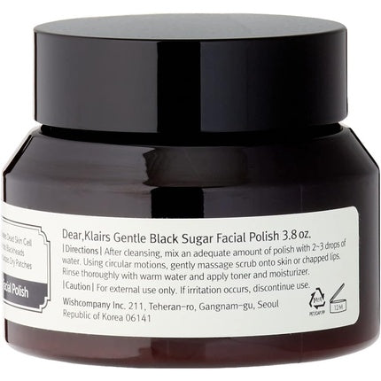 Scrub facial, Klairs, Gentle Black Sugar Polish, negru