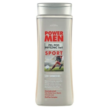 Gel de duș Joanna Power Men Sport, 5-in-1, ambalaj 300ml