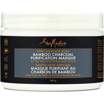 Masca de par Shea Moisture African Soap, Bamboo, 368g