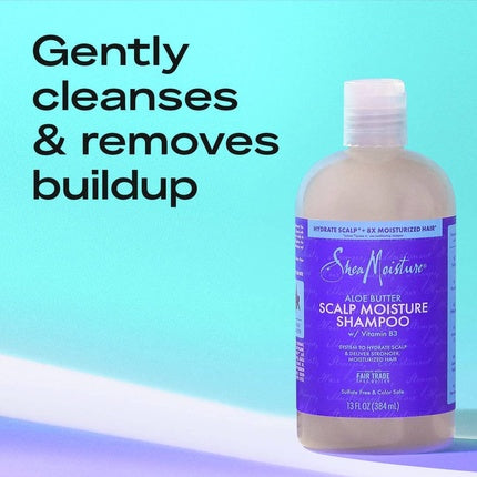 Șampon Scalp Moisture, SheaMoisture, Aloe Butter & Vitamin B3, 369 ml