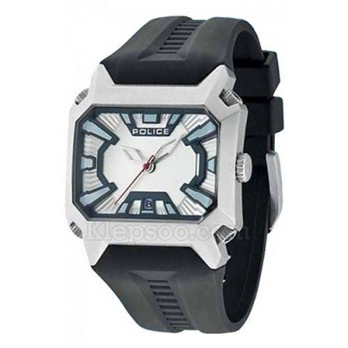 Ceas Police Tornado Quartz, analog, cadran deschis, curea neagră
