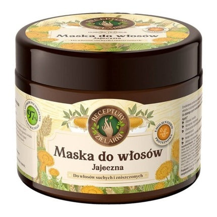 Masca pentru păr, Rețetele Herbaristelor, Egg Hair Mask, 300ml