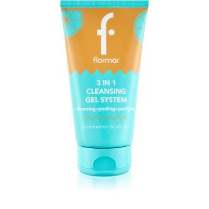 Gel de curățare Flormar pentru ten mixt și gras 3 în 1, 150 ml