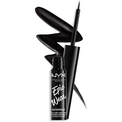 Eyeliner lichid, NYX, Epic Wear Waterproof, negru
