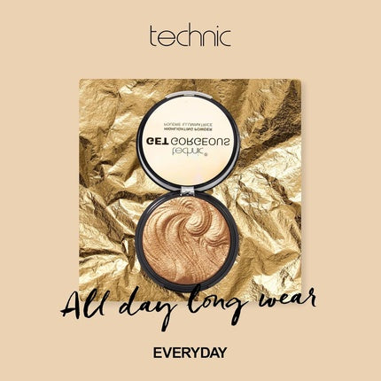 Pudră Iluminatoare Technic Get Gorgeous Gold, Culoare Aurie 24CT