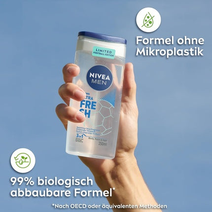 Gel de duș Nivea Men Vitalizing Care, cu miros de citrice scânteietoare, 256 g