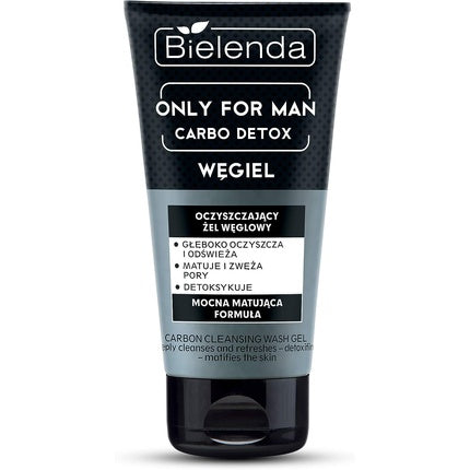 Gel de curățare față, Only For Men, Carbo Detox, 150ml