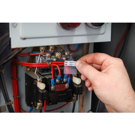 Etichete Vinil Brady, alb, auto-laminare