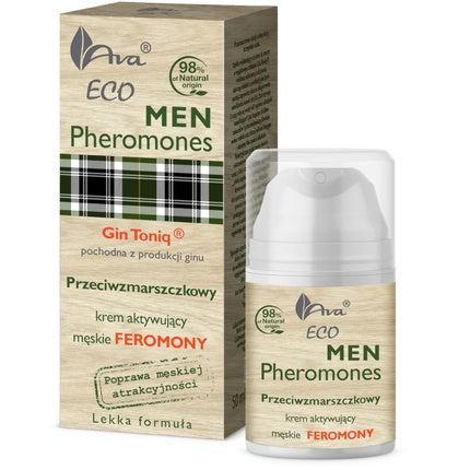 Crema de față anti-îmbătrânire, Ava Laboratorium, Eco Men Pheromones 50ml, formulă ușoară