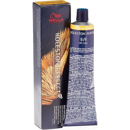 Vopsea de par, Wella Koleston Perfect ME+, 9/8 Blond Foarte Deschis Perlat, 60ml