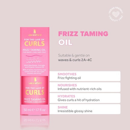 Ulei Par Lee Stafford Frizz Taming 50ml Roz