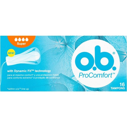 Tampoane O.B Pro Comfort, Super, Alb-Portocaliu