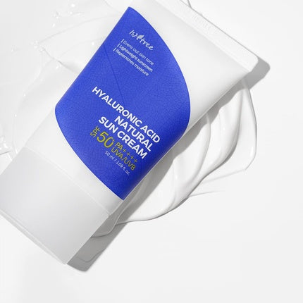 Cremă solară Isntree cu acid hialuronic SPF50, albastru