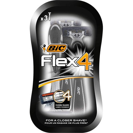Aparat de ras, Bic, Flex 4 Comfort, set 3 lame