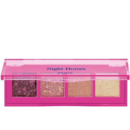 Paleta farduri ochi Pupa Milano True Queen 52 G Night Heroes, roz