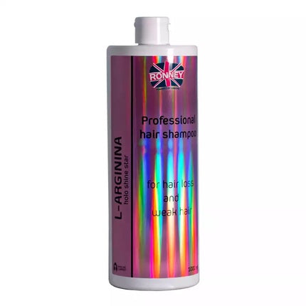Șampon Ronney L-Arginine Holo Shine Star, profesional, pentru căderea părului și păr subțire, 1000ml