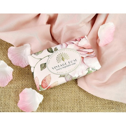 Săpun solid The English Soap Company Vintage Rose 200g, roz