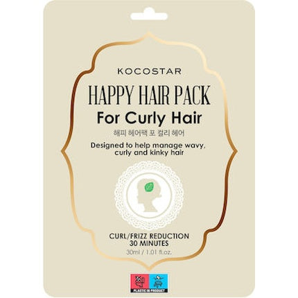 Vican Kocostar Happy Hair Pack For Curly Hair, 30ml