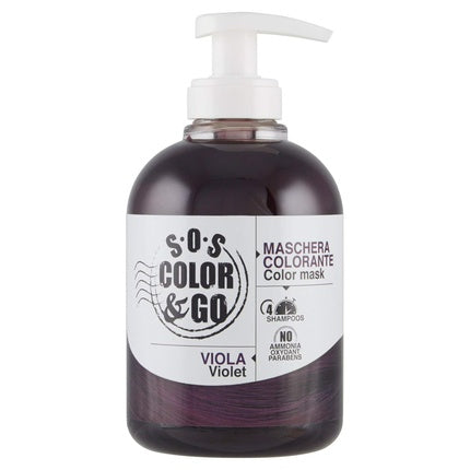 Masca pentru par, Alama Professional, S.O.S Color&Go, violet