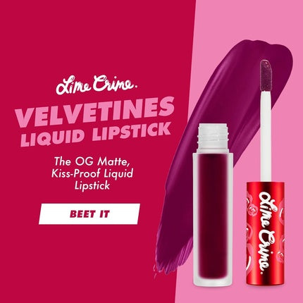 Ruj lichid, Lime Crime, Velvetines, roșu-cireș