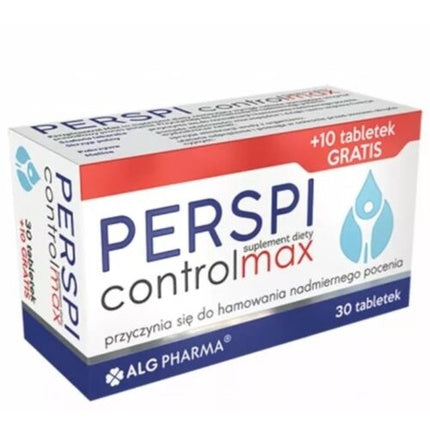 PerspiControl Max, Alg Pharma, supliment dietetic, cutie 30+10 tablete, alb-albastru
