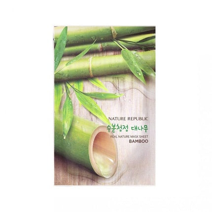 Mască facială tip folie, Nature Republic, Real Nature Bamboo