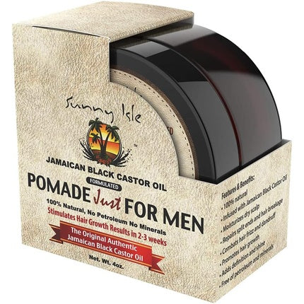 Pomadă pentru păr Sunny Isle Jamaican Black Castor Oil pentru bărbați, 4 oz (150 g), negru