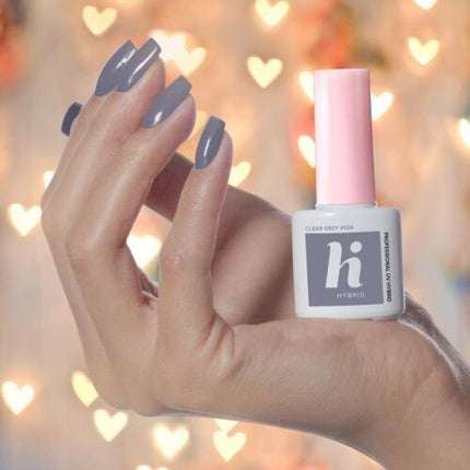 Lac unghii, HiHybrid, 424, gri clar, 5ml