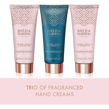 Set Cremă de Mâini, Baylis & Harding, Jojoba, Vanilie, Ulei de Migdală
