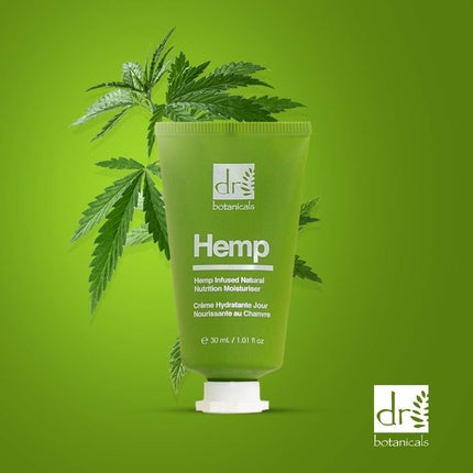 Crema hidratanta Dr Botanicals, 30 ml, cu unt de cacao si ulei de seminte de canepa