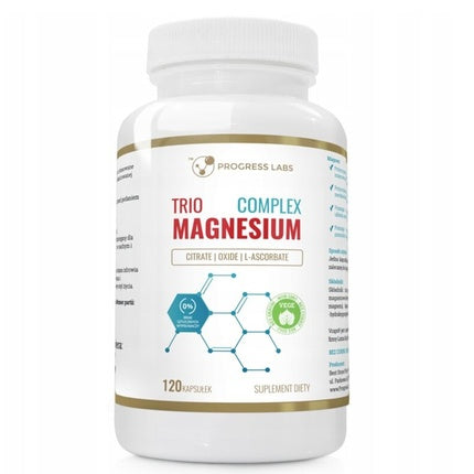 Supliment Dietar Trio Magnesium Complex, 120 capsule