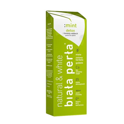 Pastă de dinți Biaora Pera Natural & White Detox Fresh Breath Mint, 75ml