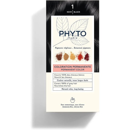 Vopsea de păr, Phyto, permanentă, negru