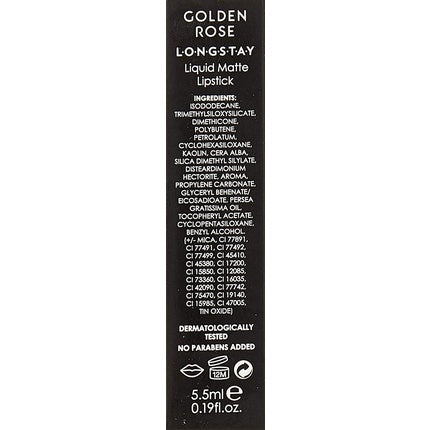 Ruj lichid mat Golden Rose Longstay, culoare maro roșiatic, 5.5ml