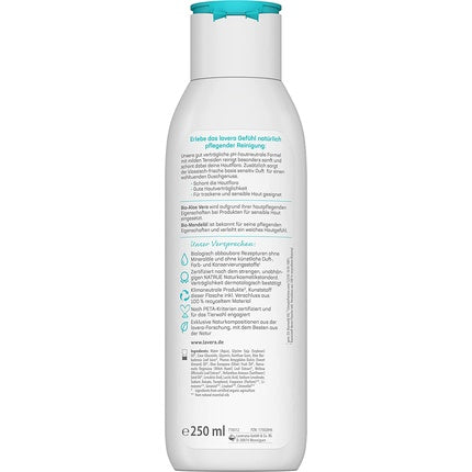 Gel de duș cremos Lavera Basis Sensitiv, Bio, Aloe Vera & Măceșe, 250ml