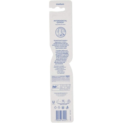 Periuță dinți, Mentadent, Expert Interdental, mediu, alb-verde