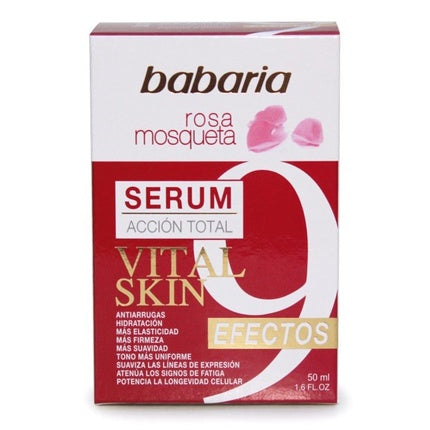 Serum Facial Babaria Vital Skin Rosa Mosqueta 9 Efecte Anti-îmbătrânire, 50 ml