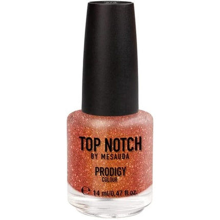 Smălțu pentru unghii Mesauda Top Notch Prodigy Colour 204 Naughty List, 14ml, roșu cu sclipici