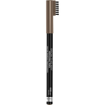Creion pentru sprancene, Rimmel, Brow This Way, 005 Ash Brown