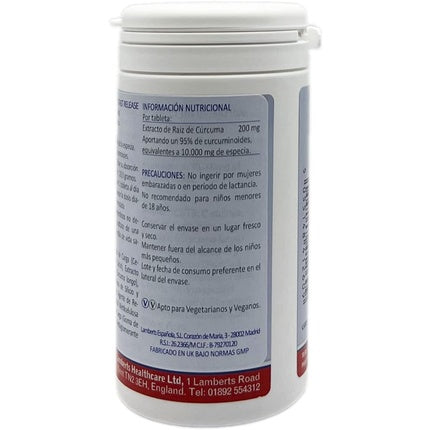Supliment Lamberts Curcumin 120 capsule, eliberare rapidă