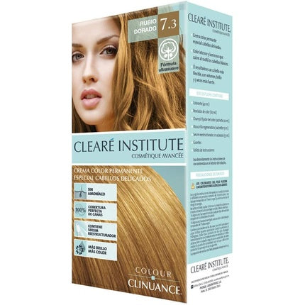 Vopsea de păr, Clearé Institute Clinuance 7.3, blond auriu, fără amoniac